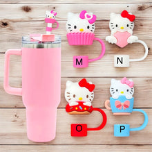 Load image into Gallery viewer, Kitty and Friends Straw Cover 10mm